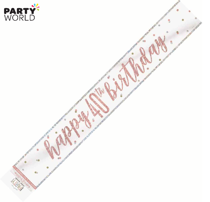 Happy 40th Birthday Banner