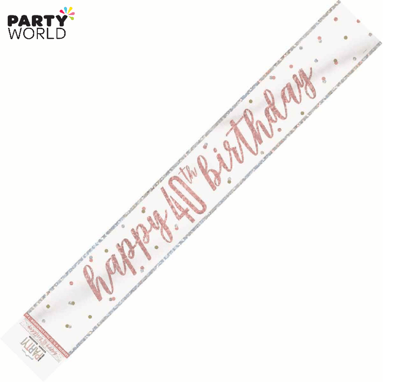 Happy 40th Birthday Banner