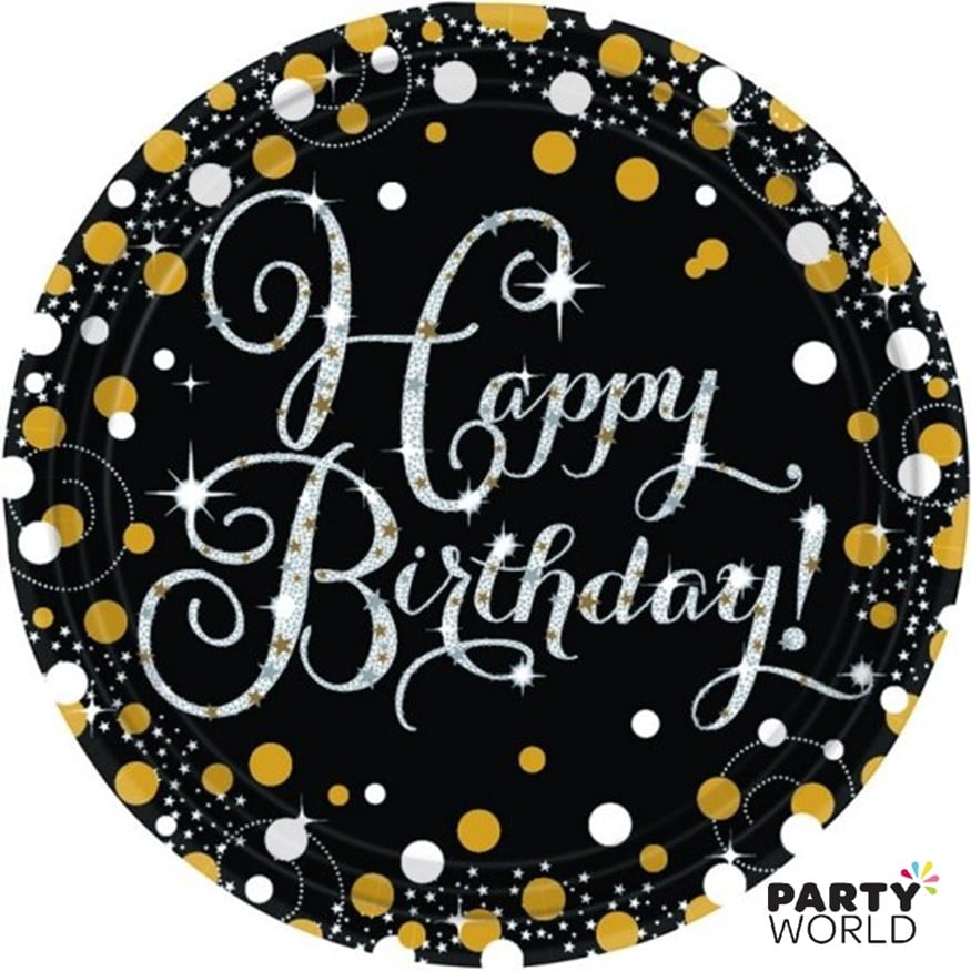 Happy 80th Birthday Hanging Swirls Sparkling Celebration