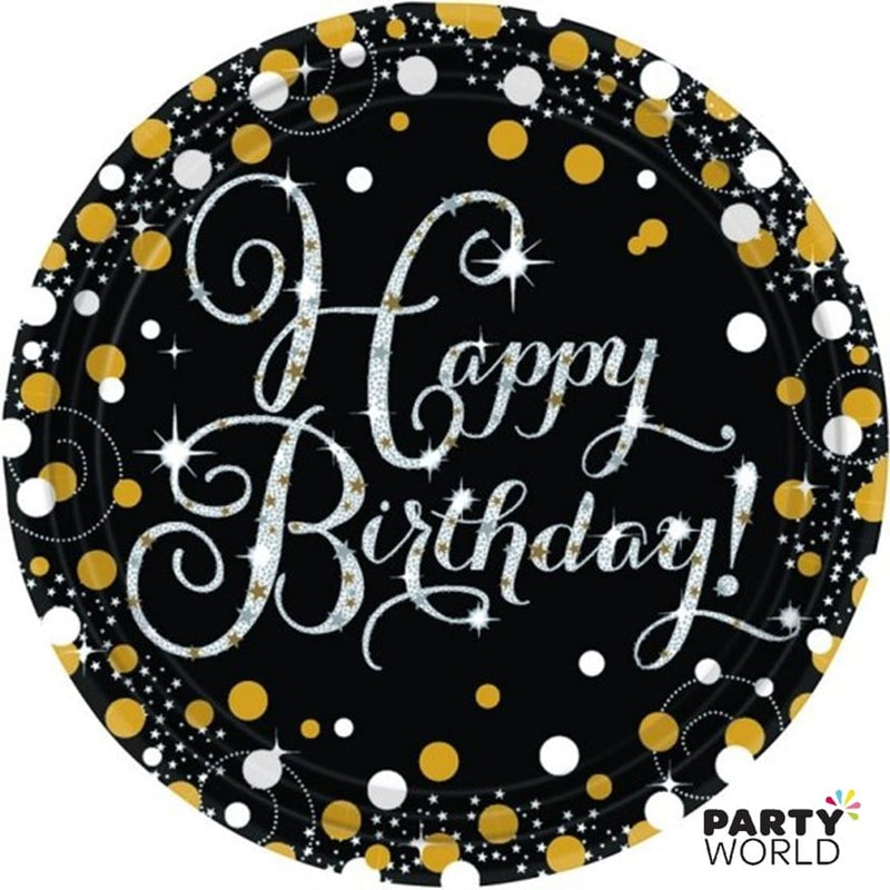 Happy 80th Birthday Hanging Swirls Sparkling Celebration