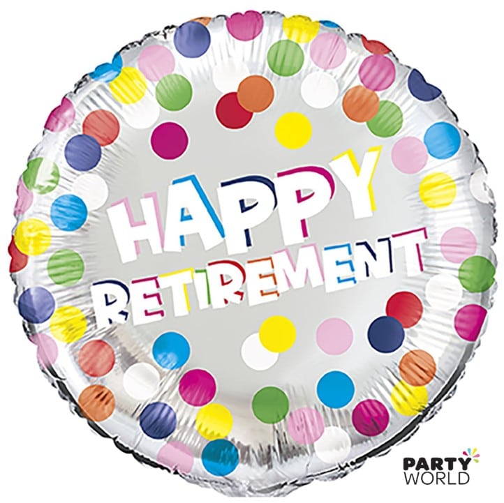 Happy Retirement Foil Balloon 45cm