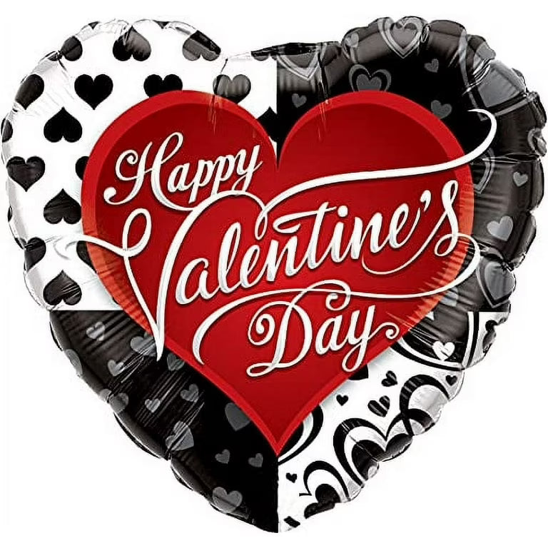 Balloon Foil 18" Happy Valentines Day - Red Heart