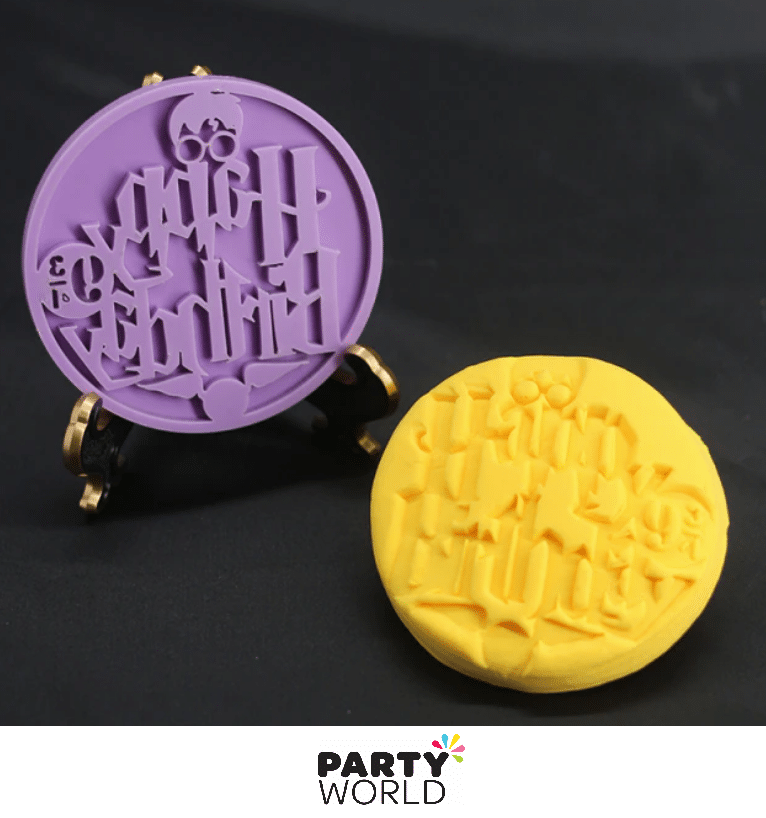 Harry Potter Themed Happy Birthday Fondant Embosser Stamp 8cm