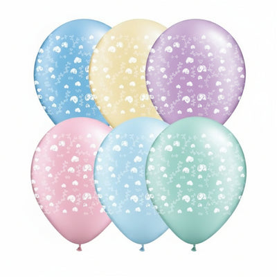 Uninflated - Balloon Single Happy Anniversary Hearts Satin Pearl Assorted