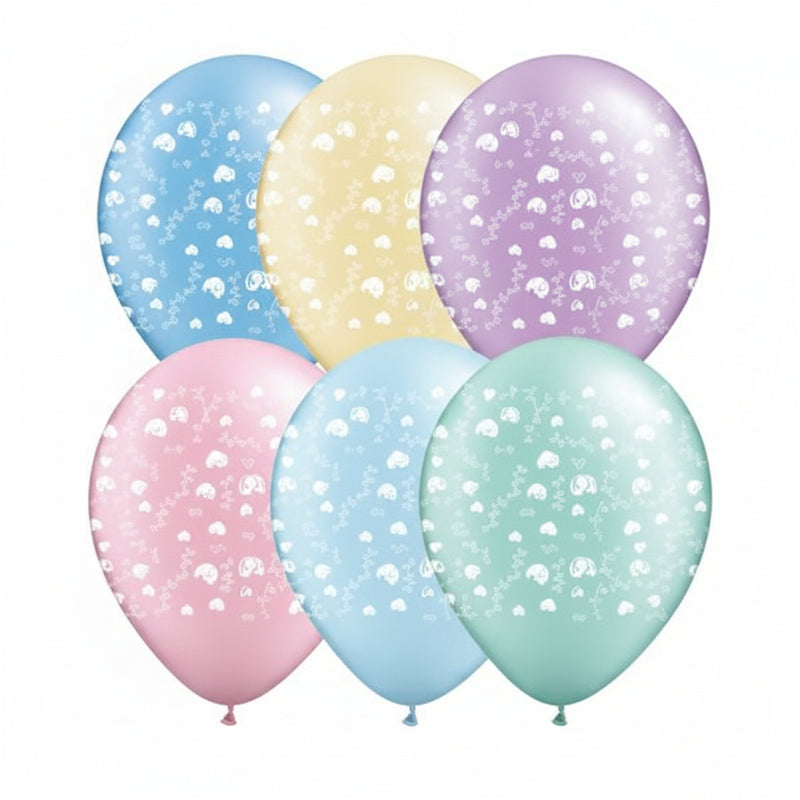 Uninflated - Balloon Single Happy Anniversary Hearts Satin Pearl Assorted