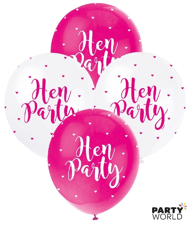 Hen Party Latex Balloons (5pk)