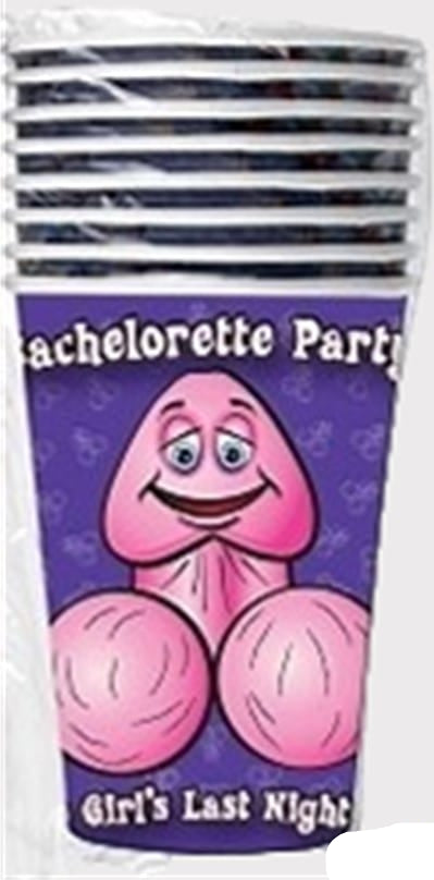 Hen's Party Paper Cups (8pk)