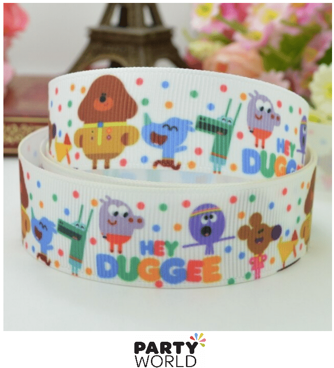 Hey Duggee Grosgrain Ribbon 3.8 cm wide x 2m