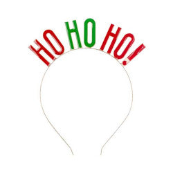 Christmas Metal Headband - Ho Ho Ho