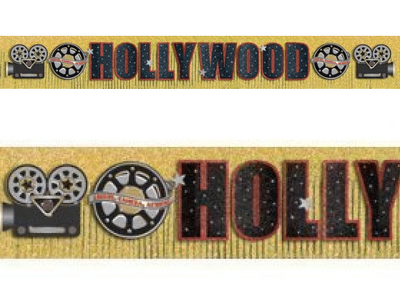 Hollywood Glitter Fringe Banner 3m