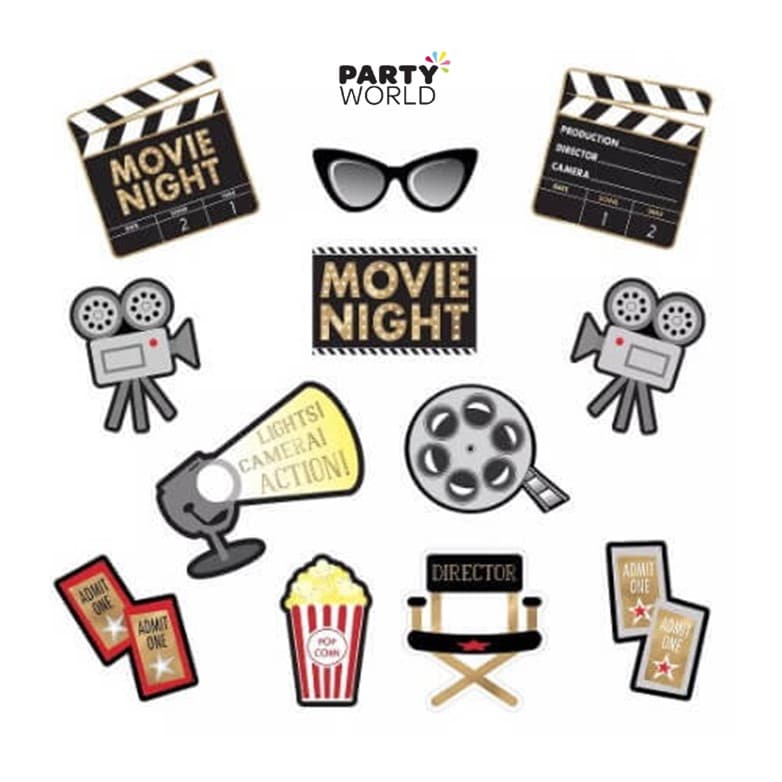 Groovy Party Paper Cutouts (30pk) 12 - 29 cm