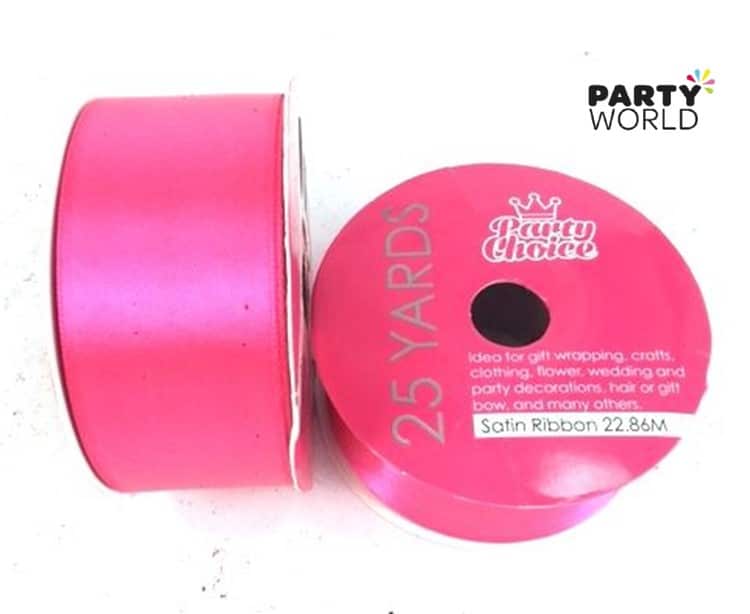 Hot Pink Satin Ribbon 4cm x 22.86m