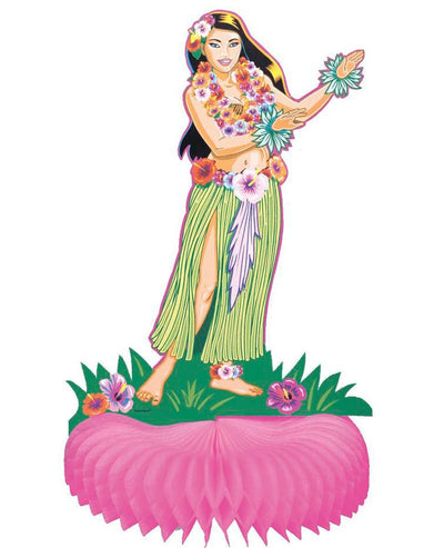 Hula Girl Honeycomb Decoration 38cm