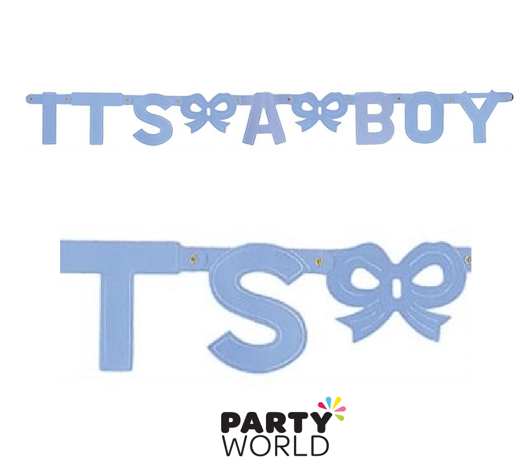 It's a Boy Blue Letter Banner 1.2 m x 15.5cm
