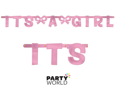 It's A Girl Baby Shower Badge