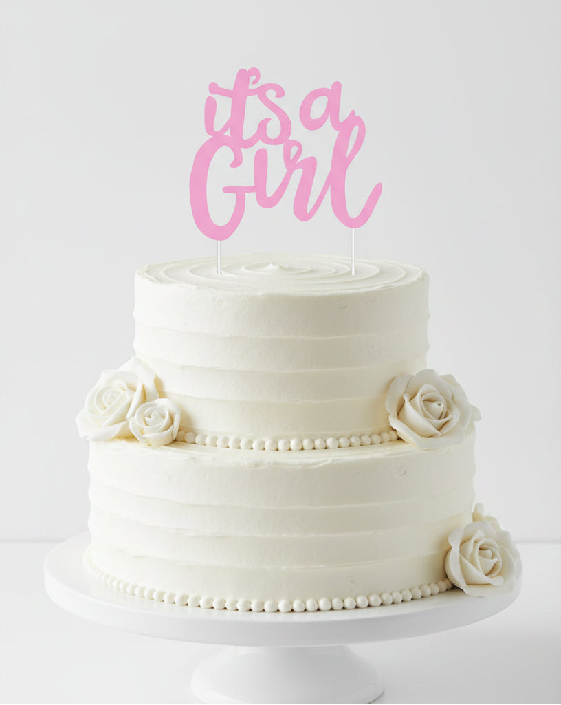It's a girl Cake Topper