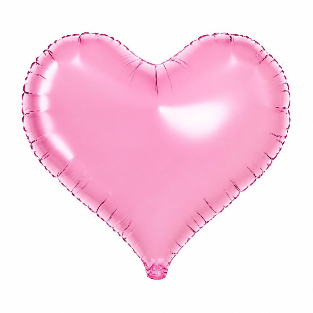 Jelly Heart Clear Pink Foil Balloon