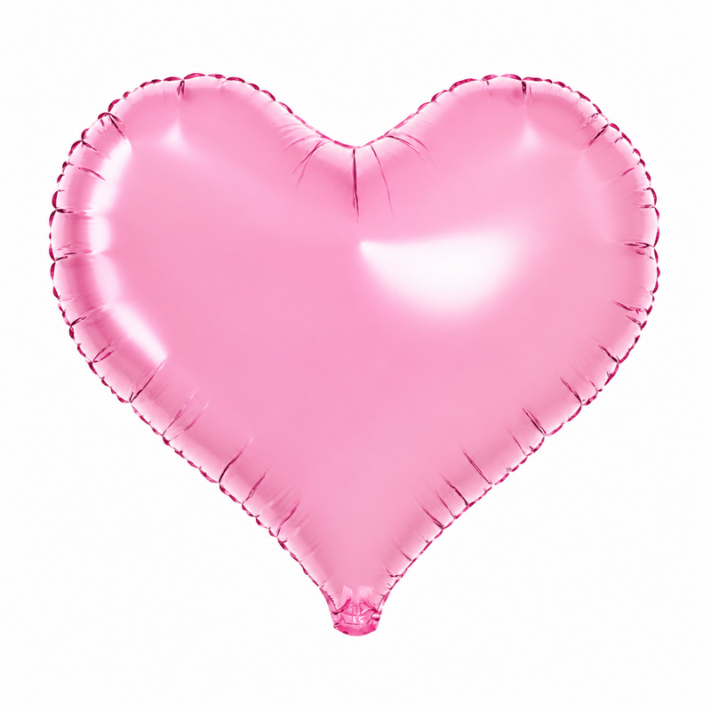 Jelly Heart Clear Pink Foil Balloon