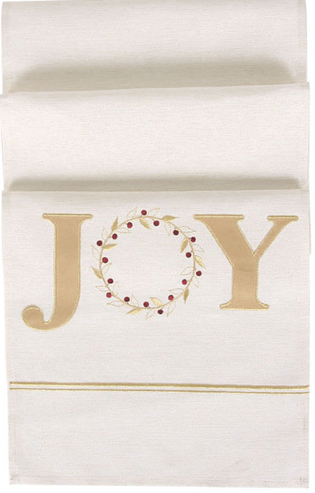 Christmas "Joy" Table Runner 33 x 180 cm