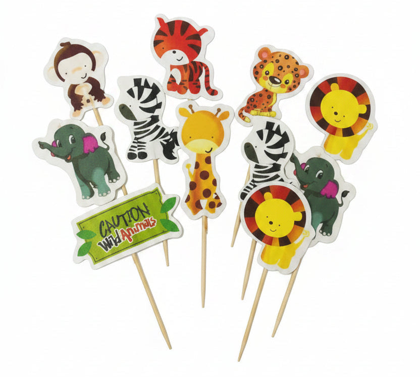 Jungle Party Cupcake Picks (12pk)