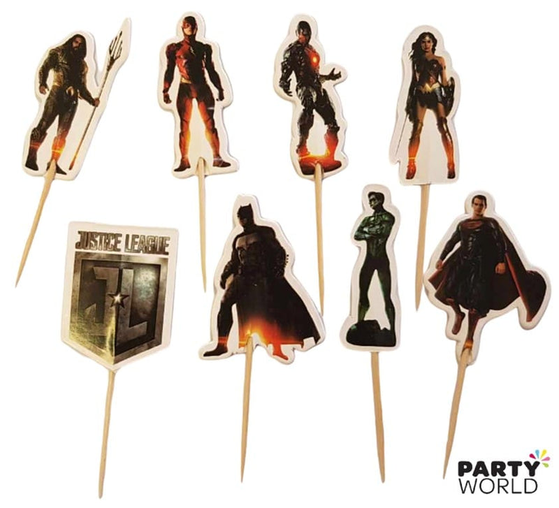 Justice League Cupcake Picks (8pk)