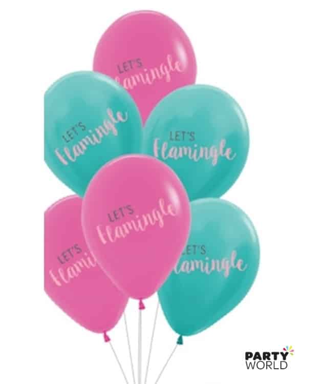 Let's Flamingle Latex Balloons (6pk)