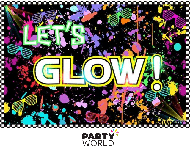Let's Glow Vinyl Fabric Backdrop 150 x 100 cm