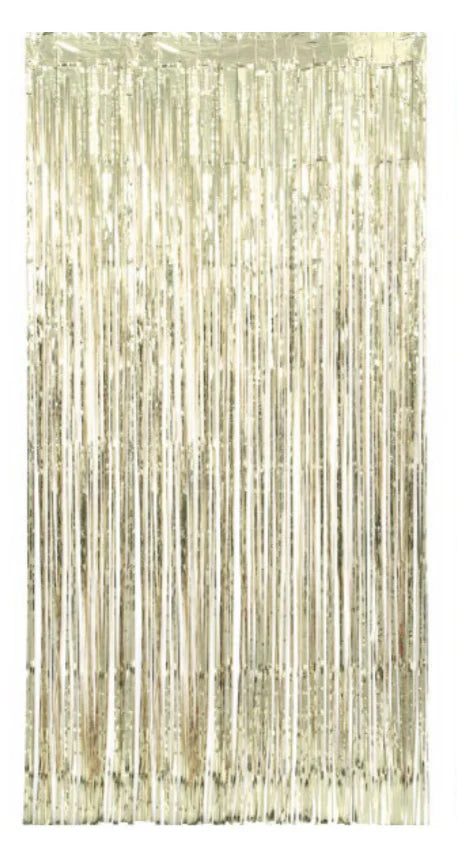 Foil Fringe Curtain Gold