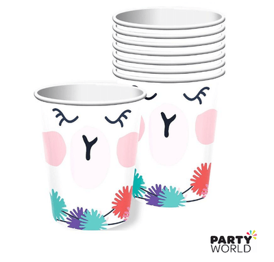 Llama Fun Paper Cups (8pk)