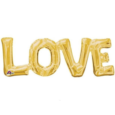 Foil Balloon "Love" Gold"