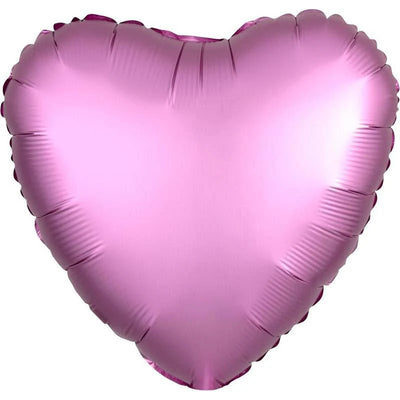 Foil Balloon Satin Luxe Flamingo Heart