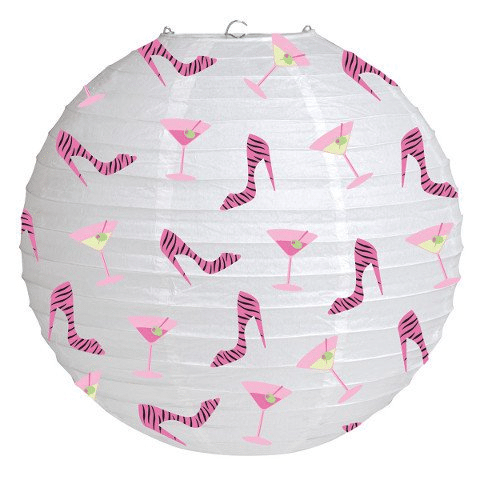 Martinis &amp; Heels Paper Lantern 12inch / 30cm