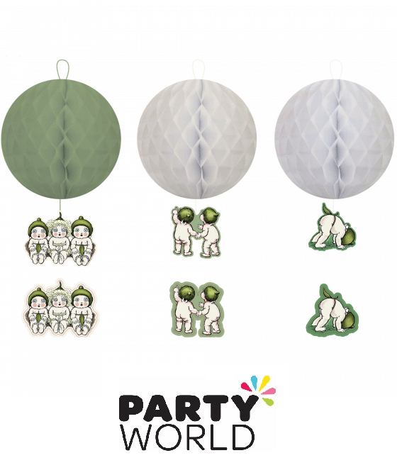 May Gibbs Gumnut Babies Honeycomb Hanging Decorations (3pcs)