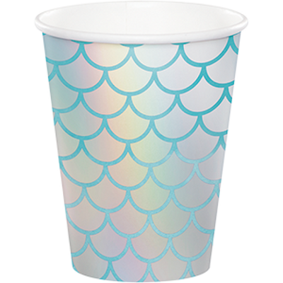 Mermaid Iridescent Party Cups 8pk