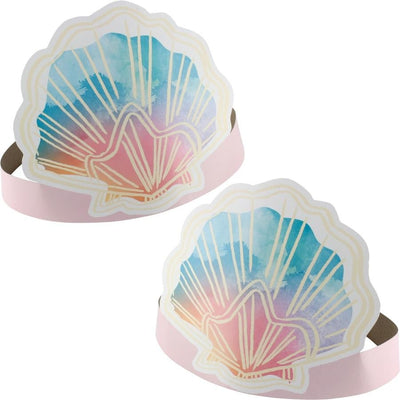 The Little Mermaid Paper Crowns 8pk