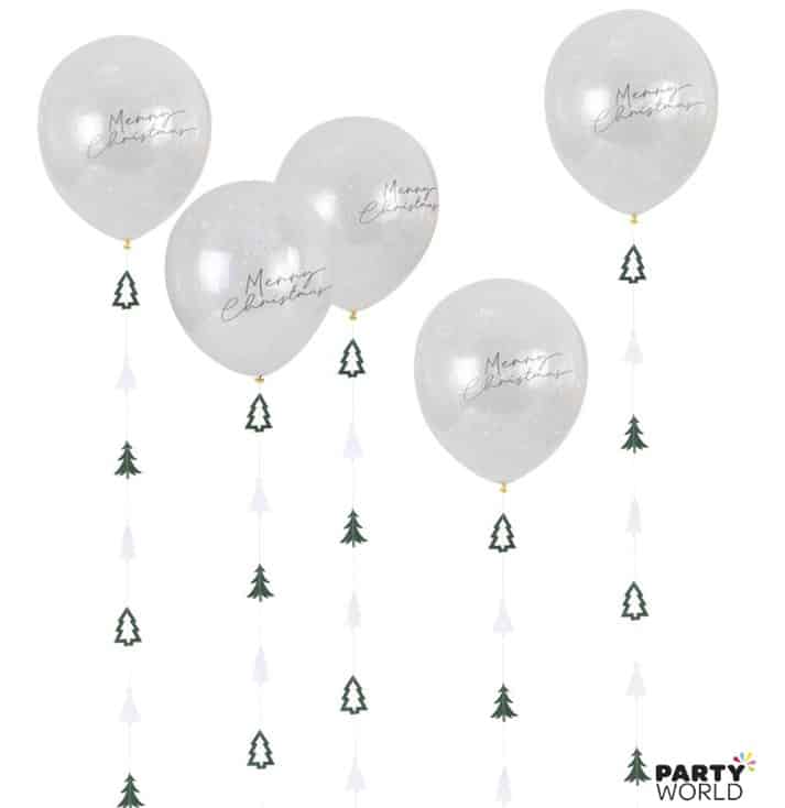 Merry Christmas Assorted Latex Balloons (6)