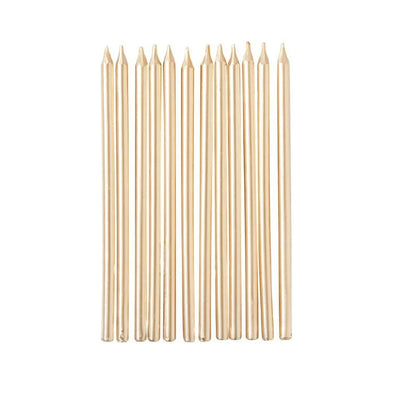 Candles Metallic Gold - 16pk