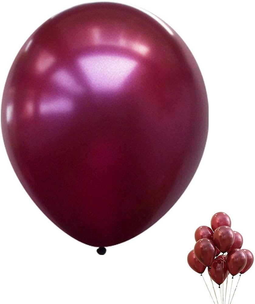 Quality Balloons 25pk - Metallic Burgundy