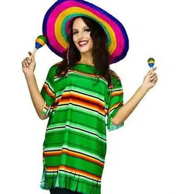 Mexican Lady Costume Poncho Dress