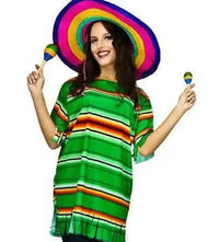 Mexican Lady Costume Poncho Dress