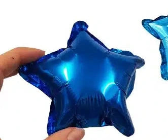 Mini Star Blue Foil Balloon 12cm for Air Filling Only (3pcs) Great to add to a ballon garland.