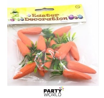 Carrot Shaped Decorations 4.5cm (15pk)
