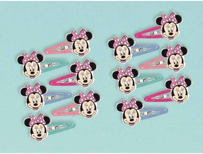 Minnie Mouse Hair Clips Party Favours (12pk)