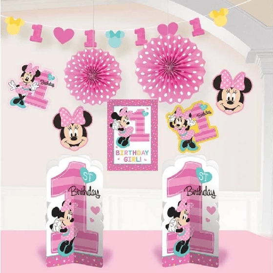 Minnie's Fun To Be One Room Decorating Kit (10pcs)