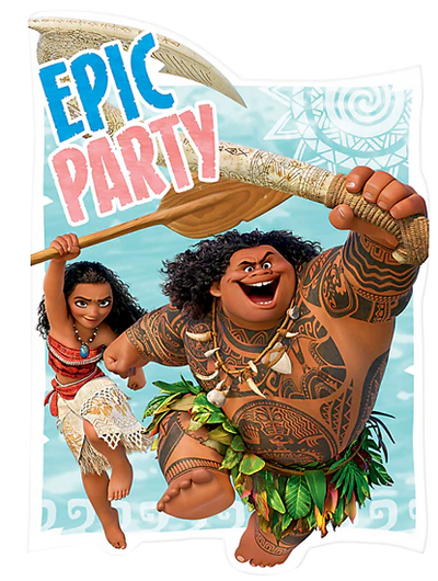 Moana Party Postcard Invitations (8)