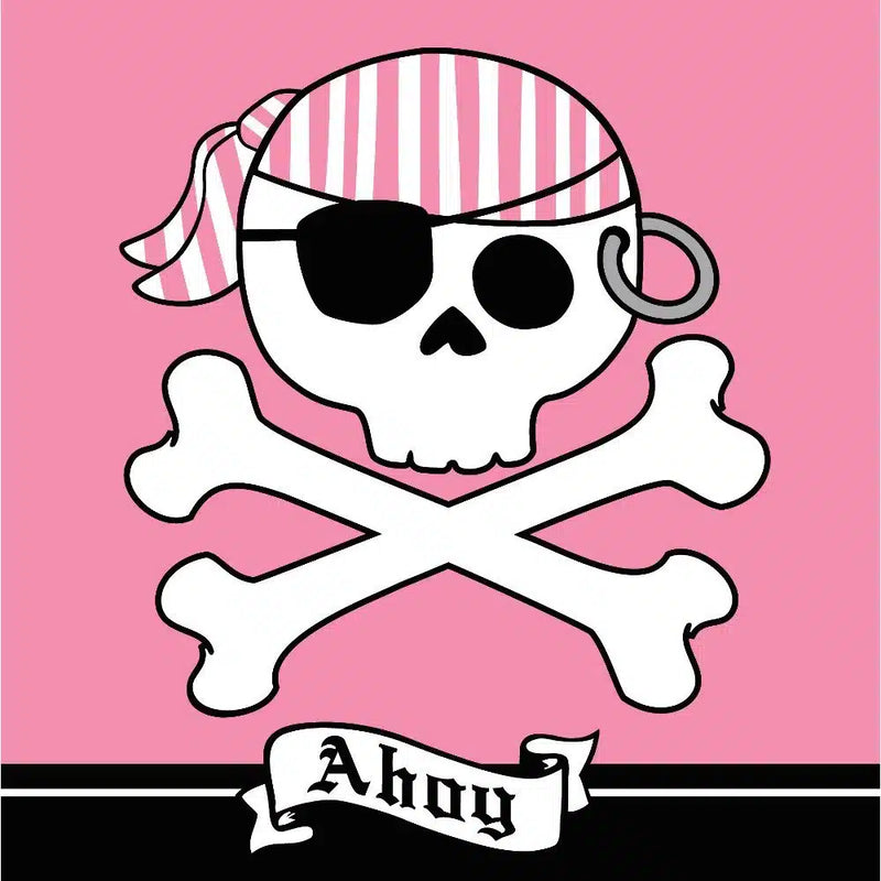 Pirate Party Pink Luncheon Napkins (16)