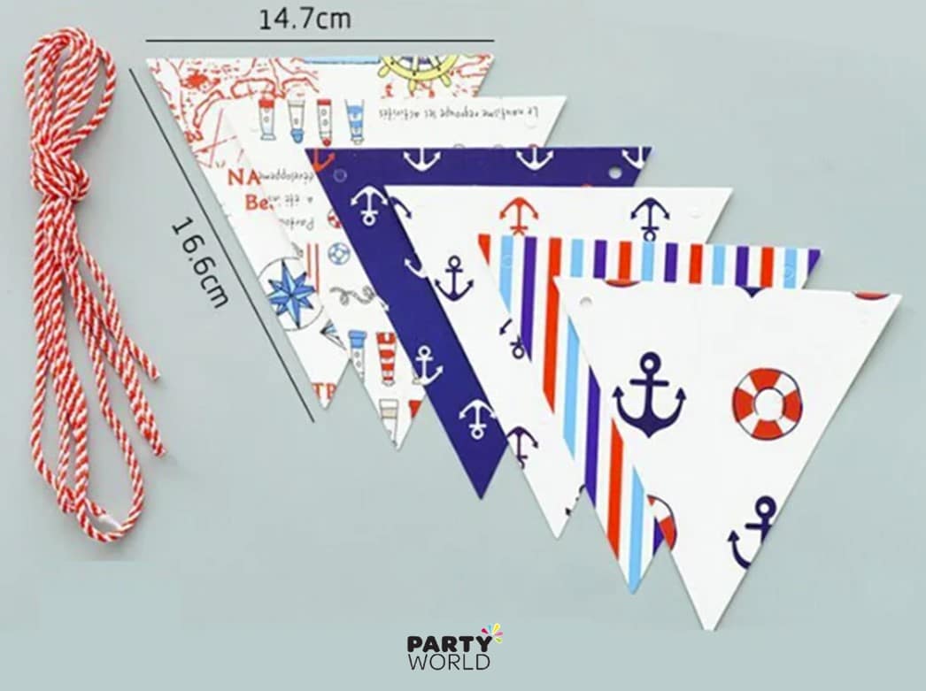 Nautical Party Flag Banner 1.8m