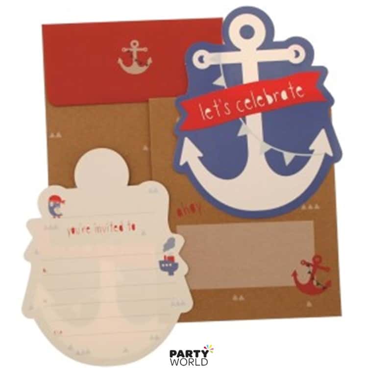 Nautical Party Invitations (20pk)