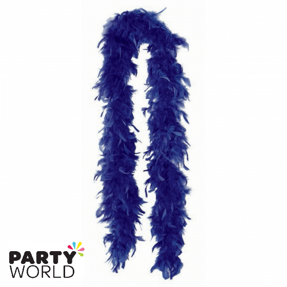 Navy Blue Feather Boa 182 cm