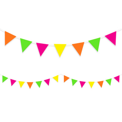 Mini Flag Neon Bunting - 3m